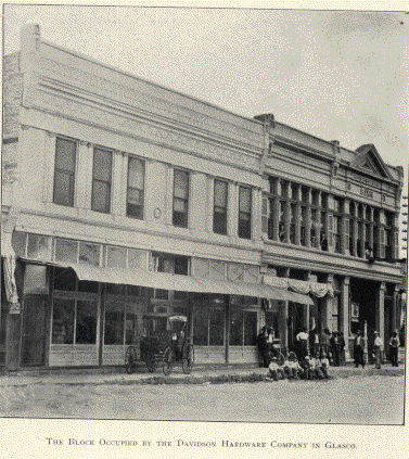 Block occupied by Davidson Hardware