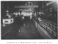 Interior of J. B. Ruhl & Sons' Place.