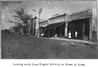 Looking north from Eugene Schmitz, on Street of Alma.